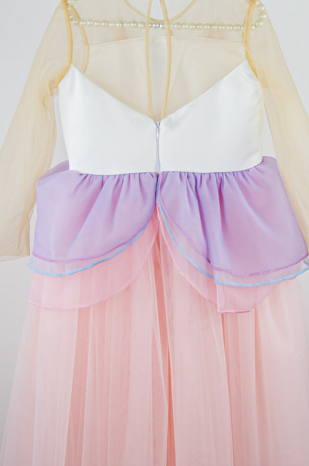Maßgeschneidertes Tüll Mädchenkleid mit Unicorn Details