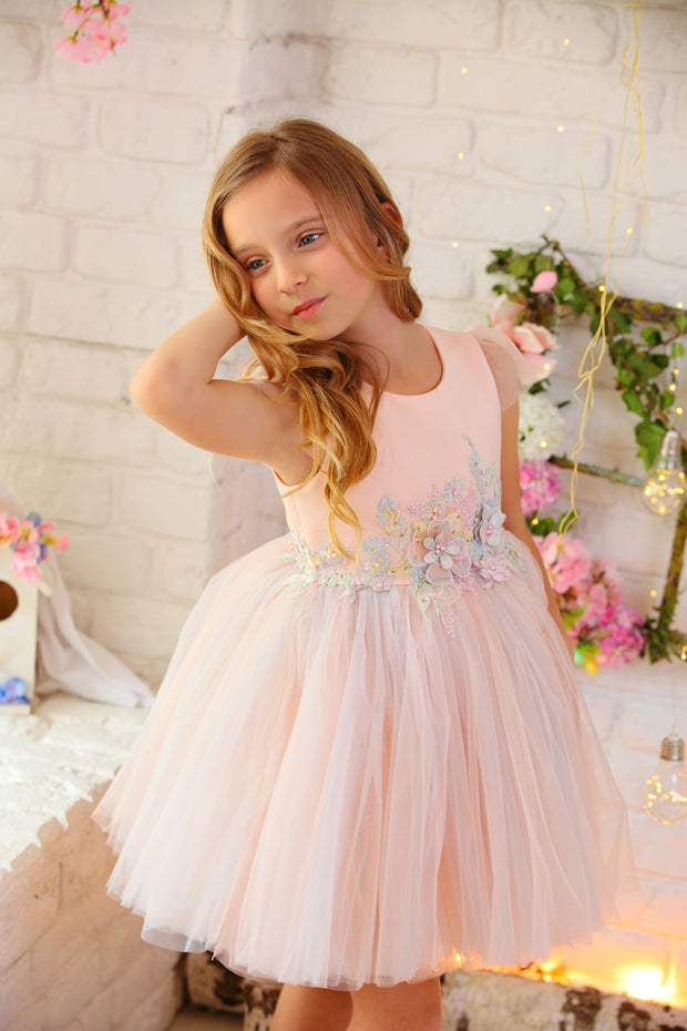 little party girl in tulle dress